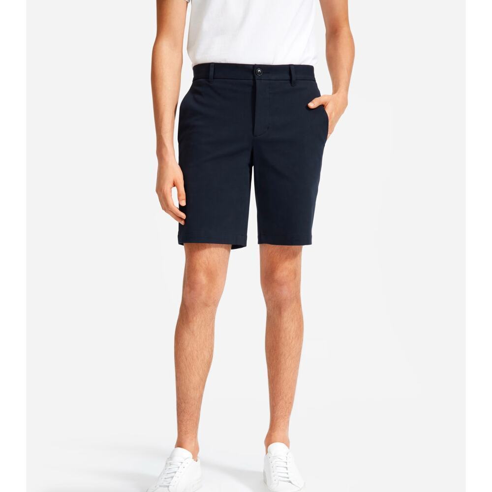 NWT Everlane The 9" Slim-Fit Performance Chino Short In Navy Size 32